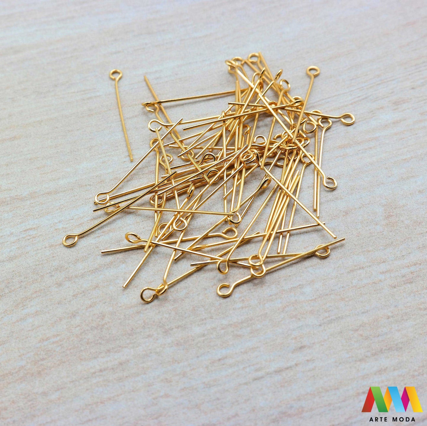 Zlati žeblji s kavljem - 0,6 x 30 mm