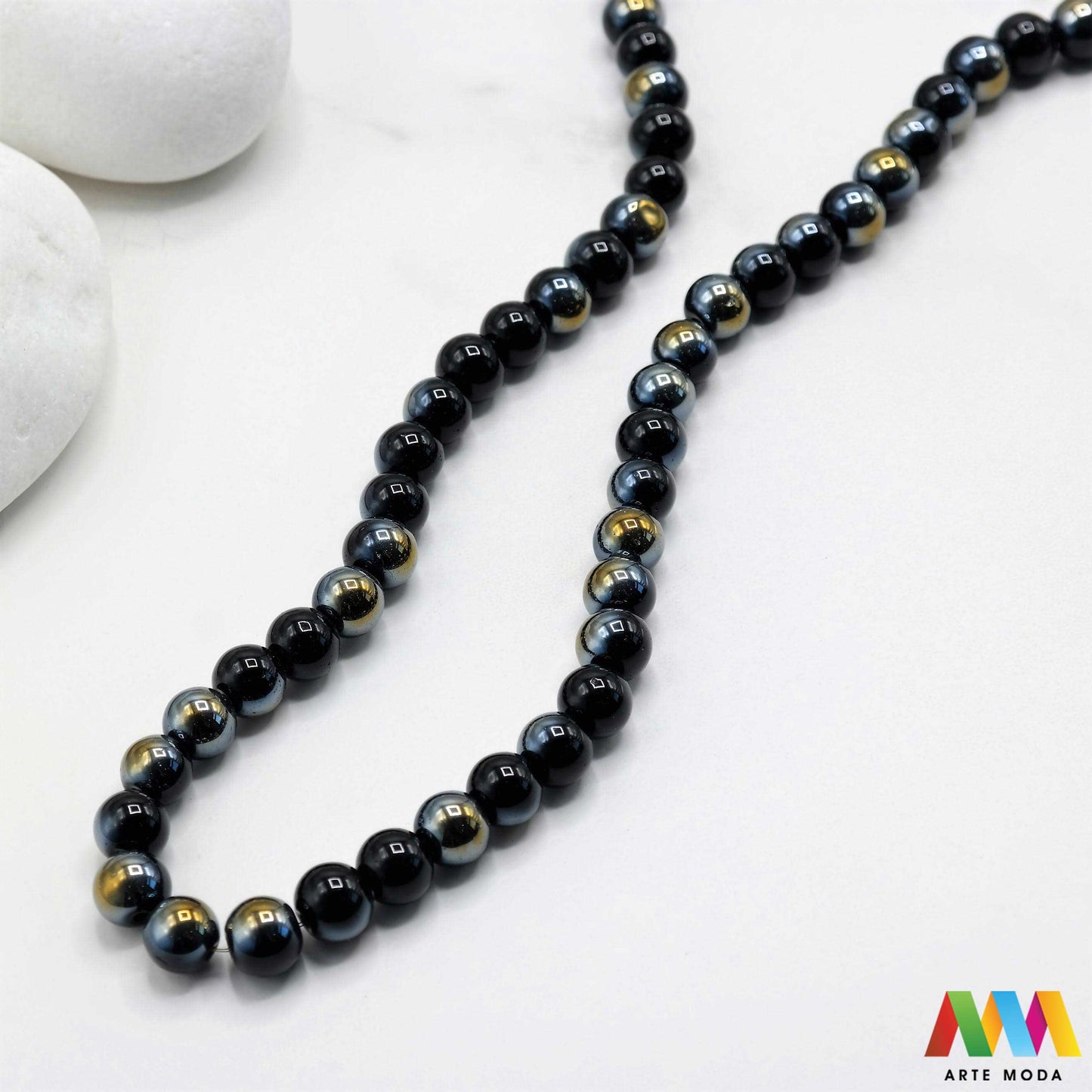 stakleni niz staklo perle zrna zrno staklena perla okrugle okrugla Staklene okrugle perle koje služe za nizanje i izradu nakita poput narukvica i ogrlica te torbica i ostalih modnih dodataka