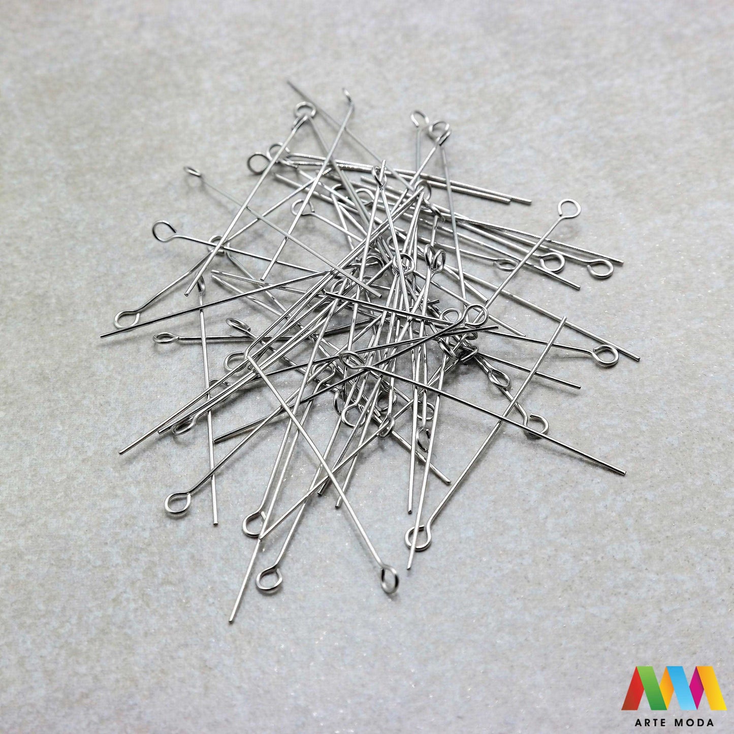 Srebrni žeblji s kavljem - 0,6 x 50 mm