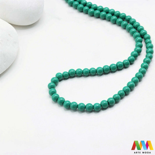 stakleni niz staklo perle zrna zrno staklena perla okrugle okrugla Staklene okrugle perle koje služe za nizanje i izradu nakita poput narukvica i ogrlica te torbica i ostalih modnih dodataka