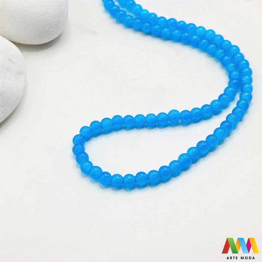 stakleni niz staklo perle zrna zrno staklena perla okrugle okrugla Staklene okrugle perle koje služe za nizanje i izradu nakita poput narukvica i ogrlica te torbica i ostalih modnih dodataka