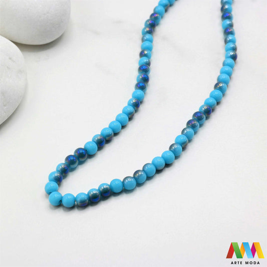 stakleni niz staklo perle zrna zrno staklena perla okrugle okrugla Staklene okrugle perle koje služe za nizanje i izradu nakita poput narukvica i ogrlica te torbica i ostalih modnih dodataka