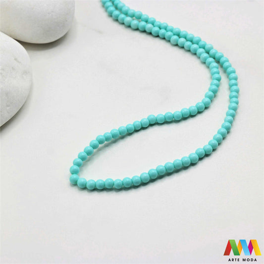 stakleni niz staklo perle zrna zrno staklena perla okrugle okrugla Staklene okrugle perle koje služe za nizanje i izradu nakita poput narukvica i ogrlica te torbica i ostalih modnih dodataka