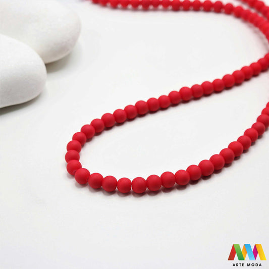 stakleni niz staklo perle zrna zrno staklena perla okrugle okrugla Staklene okrugle perle koje služe za nizanje i izradu nakita poput narukvica i ogrlica te torbica i ostalih modnih dodataka