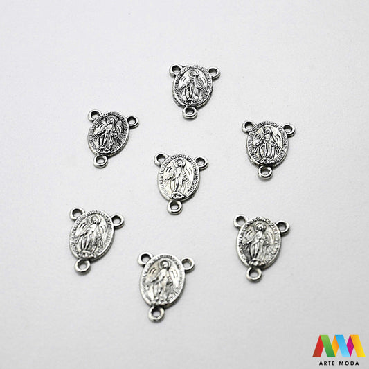 metalni razdjelnik konektor izrada krunice krunica metalni dijelovi krunicu repromaterijal sakralni nakit vjerski križić spojnica krunica perle pribor diy Gospa Neizostavan element za svaku krunicu Ovi kvalitetni metalni razdjelnici poznati i kao konektori služe za spajanje dijelova krunice i naglašavaju njezinu središnju točku Izrađeni od izdržljivog metala naši razdjelnici su savršen izbor za izradu vlastitih krunica bilo da koristite perle staklo ili kamenje arte moda repromaterijal