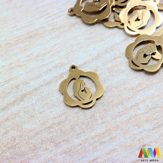 sveta majka božja gospa sakralni privjesak od čelika privjesak čelik čelični ogrlice ogrlica narukvica narukvice nehrđajući krunica privjesci izrađeni od nehrđajućeg čelika 316L koji služe za izradu nakita poput narukvica ili ogrlica najčešće se koriste za izradu krunica arte moda