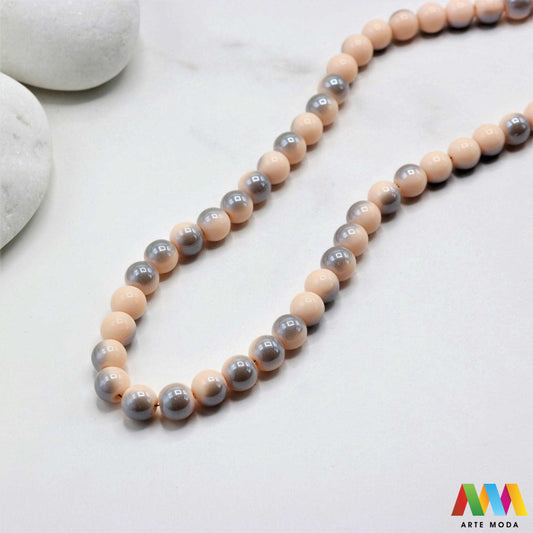 stakleni niz staklo perle zrna zrno staklena perla okrugle okrugla Staklene okrugle perle koje služe za nizanje i izradu nakita poput narukvica i ogrlica te torbica i ostalih modnih dodataka