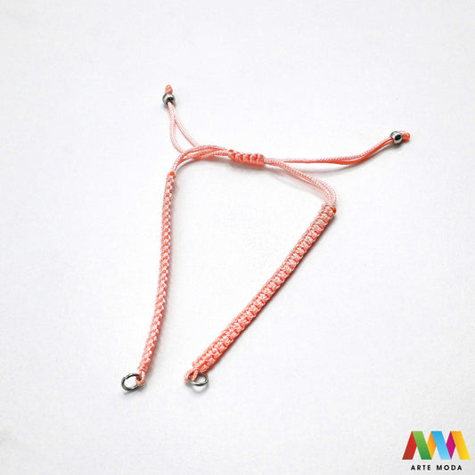 pletene baze za narukvice izrada narukvica DIY nakit podesive konop baze materijal uradi sam ručno rađene makrame podesive plastična kuglica metalna alkica Iskoristite svoju kreativnost uz pletene baze za narukvice izradu nakita baza izrađena je od izdržljivog sintetičkog pletenog konopca metalnim alkicama i podesivim plastičnim kuglicama za savršeno pristajanje Dodajte omiljene perle privjeske ili čvoriće i izradite unikatne i personalizirane narukvice za sebe ili kao poklon arte moda repromaterijal