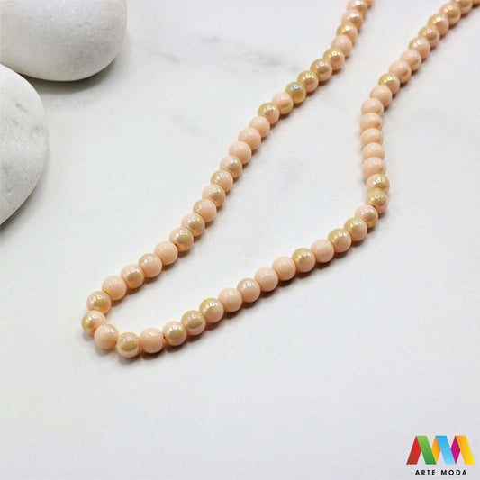 stakleni niz staklo perle zrna zrno staklena perla okrugle okrugla Staklene okrugle perle koje služe za nizanje i izradu nakita poput narukvica i ogrlica te torbica i ostalih modnih dodataka