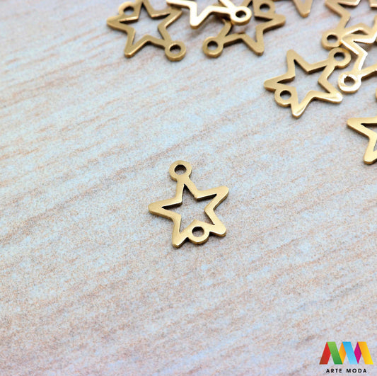 zvijezda privjesak s dvije rupe dve od čelika repromaterijal čelični ogrlice ogrlica narukvica narukvice nanožnica nehrđajući Privjesci izrađeni od nehrđajućeg čelika 316L koji služe za izradu nakita poput narukvica ili ogrlica najčešće se koriste za nizanje ili uz pomoć alkice se stavljaju na sajlu gumu flaks i ostale materijale