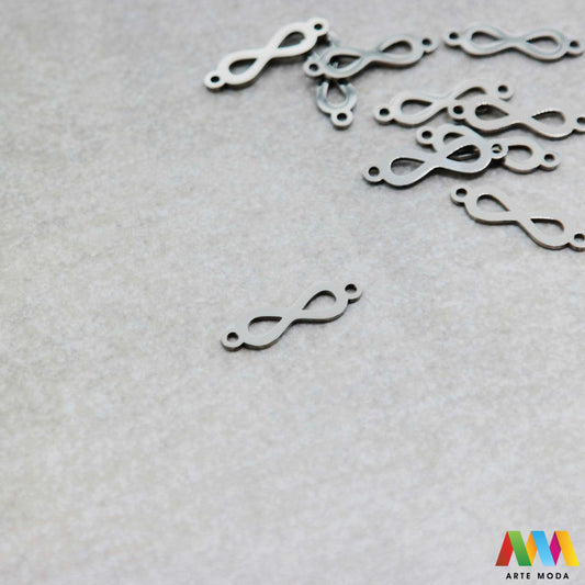 beskonačno privjesak s dvije rupe dve od čelika repromaterijal čelični ogrlice ogrlica narukvica narukvice nanožnica nehrđajući Privjesci izrađeni od nehrđajućeg čelika 316L koji služe za izradu nakita poput narukvica ili ogrlica najčešće se koriste za nizanje ili uz pomoć alkice se stavljaju na sajlu gumu flaks i ostale materijale