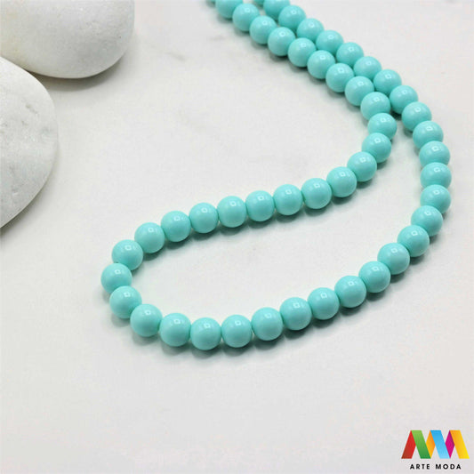 stakleni niz staklo perle zrna zrno staklena perla okrugle okrugla Staklene okrugle perle koje služe za nizanje i izradu nakita poput narukvica i ogrlica te torbica i ostalih modnih dodataka