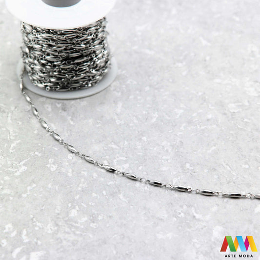 lanac lanci čelik repromaterijal čelični ogrlice narukvice nehrđajući na metre metar kolutu boji nakit inox metru izrada nakita DIY obojeni hipoalergeni tanki bogatstvo boja i modela za vaše kreativne projekte! lanaca na kolutu fleksibilnost s lancima od visokokvalitetnog nehrđajućeg čelika klasičnih srebrnih tonova elegantne zlatne moderne rose gold ili živih boja modelima od tankih i delikatnih do robusnih i upečatljivihž potrebno da izradite unikatne ogrlice i narukvice arte moda repromaterijal