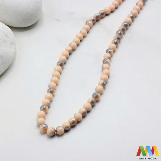 stakleni niz staklo perle zrna zrno staklena perla okrugle okrugla Staklene okrugle perle koje služe za nizanje i izradu nakita poput narukvica i ogrlica te torbica i ostalih modnih dodataka