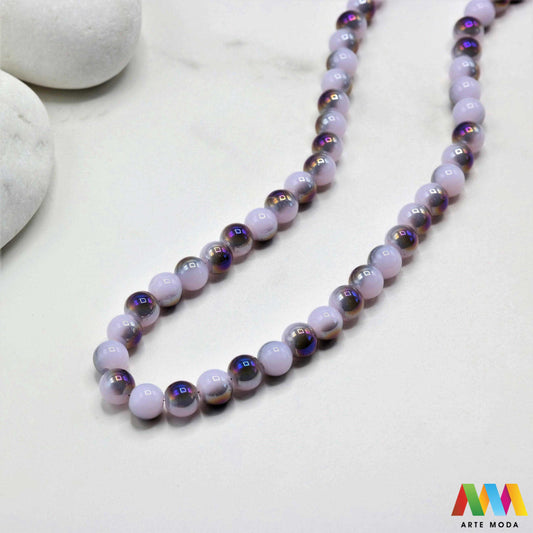 stakleni niz staklo perle zrna zrno staklena perla okrugle okrugla Staklene okrugle perle koje služe za nizanje i izradu nakita poput narukvica i ogrlica te torbica i ostalih modnih dodataka