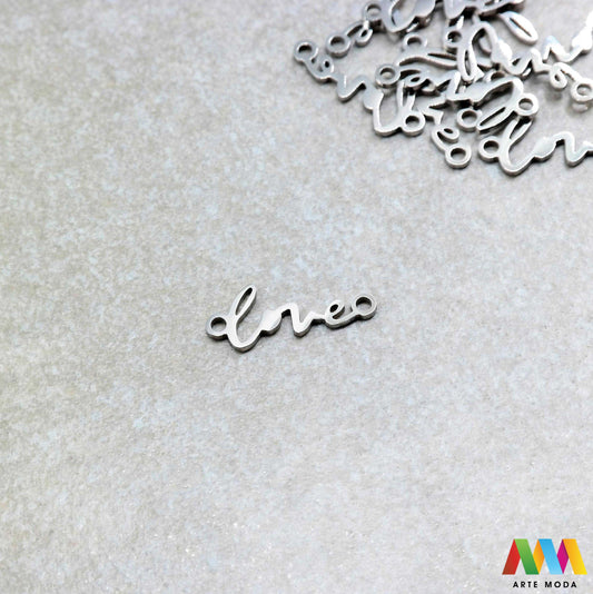 ljubav love privjesak s dvije rupe dve od čelika repromaterijal čelični ogrlice ogrlica narukvica narukvice nanožnica nehrđajući Privjesci izrađeni od nehrđajućeg čelika 316L koji služe za izradu nakita poput narukvica ili ogrlica najčešće se koriste za nizanje ili uz pomoć alkice se stavljaju na sajlu gumu flaks i ostale materijale