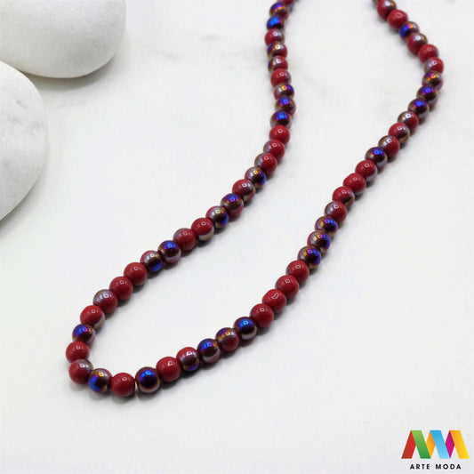 stakleni niz staklo perle zrna zrno staklena perla okrugle okrugla Staklene okrugle perle koje služe za nizanje i izradu nakita poput narukvica i ogrlica te torbica i ostalih modnih dodataka