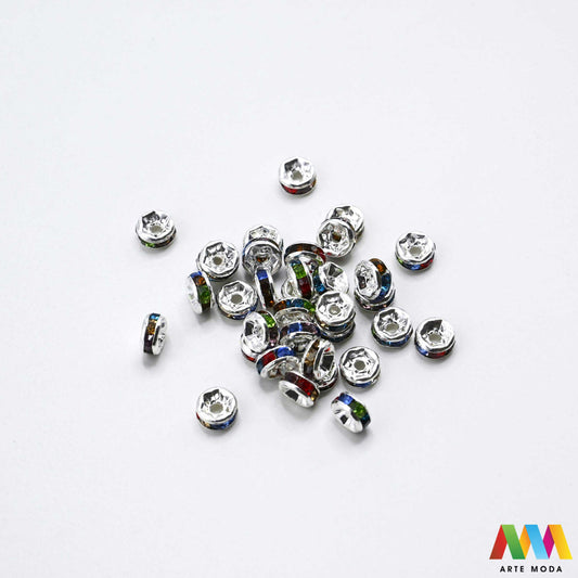 razdjelnik umetak spacer metalne izrada nakita DIY nakit distanceri metalni pribor separatori srebrne zlatne šajbice metalni za perle razmaknice komponente metal Mali ali ključni za profesionalan nakit Metalni umetci razdjelnici spacer perle služe za stvaranje razmaka i dodavanje sjaja perlama Sprječavaju trenje i ističu poludrago kamenje Neophodan element za izradu narukvica i ogrlica koje izgledaju bogatije i elegantnije arte moda repromaterijal