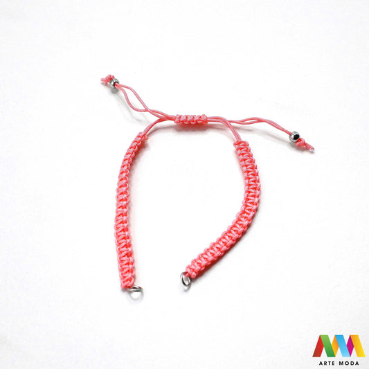 pletene baze za narukvice izrada narukvica DIY nakit podesive konop baze materijal uradi sam ručno rađene makrame podesive plastična kuglica metalna alkica Iskoristite svoju kreativnost uz pletene baze za narukvice izradu nakita baza izrađena je od izdržljivog sintetičkog pletenog konopca metalnim alkicama i podesivim plastičnim kuglicama za savršeno pristajanje Dodajte omiljene perle privjeske ili čvoriće i izradite unikatne i personalizirane narukvice za sebe ili kao poklon arte moda repromaterijal