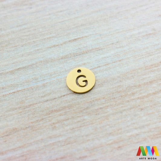 G slovo slova privjesak s jednom rupom privjesak od čelika privjesak čelik repromaterijal čelični ogrlice ogrlica narukvica narukvice nanožnica nehrđajući Slova izrađena od nehrđajućeg čelika 316L koja služe za izradu nakita poput narukvica ili ogrlica najčešće se koriste za nizanje na sajlu gumu flaks i ostale materijale