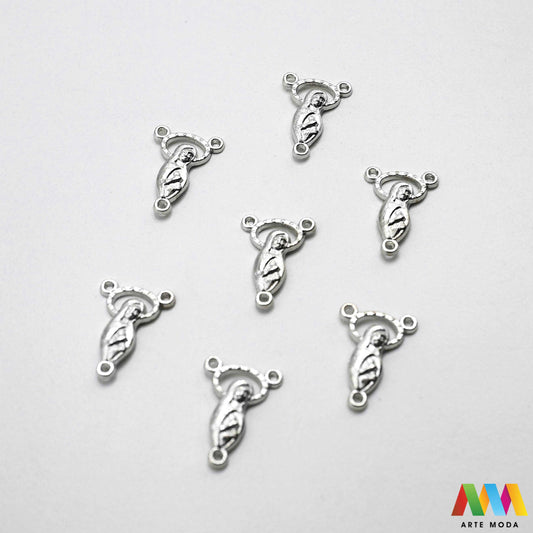 metalni razdjelnik konektor izrada krunice krunica metalni dijelovi krunicu repromaterijal sakralni nakit vjerski križić spojnica krunica perle pribor diy Gospa Neizostavan element za svaku krunicu Ovi kvalitetni metalni razdjelnici poznati i kao konektori služe za spajanje dijelova krunice i naglašavaju njezinu središnju točku Izrađeni od izdržljivog metala naši razdjelnici su savršen izbor za izradu vlastitih krunica bilo da koristite perle staklo ili kamenje arte moda repromaterijal