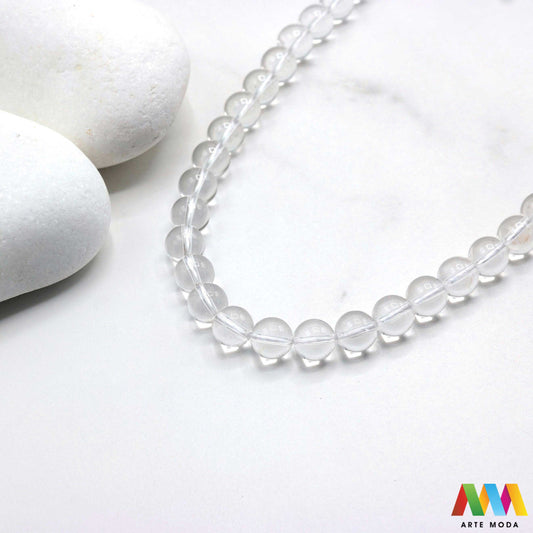 gorski kristal čisti kvarc kvarcni stjenoviti kremen poludrago kamenje repromaterijal poludragi kamen mineral perle nakit meditacija isceljenje čišćenje energije aura energetska pojačala prozirni čisti kristaloterapija Gorski kristal je kamen svih kamena Simbol čistoće svjetlosti moćne energije Smatra se univerzalnim iscjeliteljem jer pojačava energiju čisti čakre pretvara negativnost u pozitivu izradu nakita meditaciju čišćenje prostora Birajte perle različitih dimenzija i oblika arte moda repromaterijal