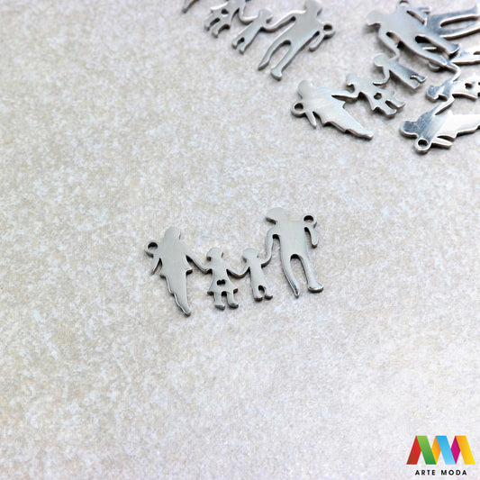 obitelj privjesak s dvije rupe dve od čelika repromaterijal čelični ogrlice ogrlica narukvica narukvice nanožnica nehrđajući Privjesci izrađeni od nehrđajućeg čelika 316L koji služe za izradu nakita poput narukvica ili ogrlica najčešće se koriste za nizanje ili uz pomoć alkice se stavljaju na sajlu gumu flaks i ostale materijale