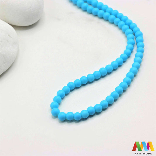 stakleni niz staklo perle zrna zrno staklena perla okrugle okrugla Staklene okrugle perle koje služe za nizanje i izradu nakita poput narukvica i ogrlica te torbica i ostalih modnih dodataka