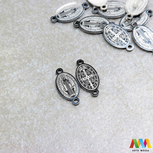 sveti benedict benedikt sakralni privjesak od čelika privjesak čelik čelični ogrlice ogrlica narukvica narukvice nehrđajući krunica privjesci izrađeni od nehrđajućeg čelika 316L koji služe za izradu nakita poput narukvica ili ogrlica najčešće se koriste za izradu krunica