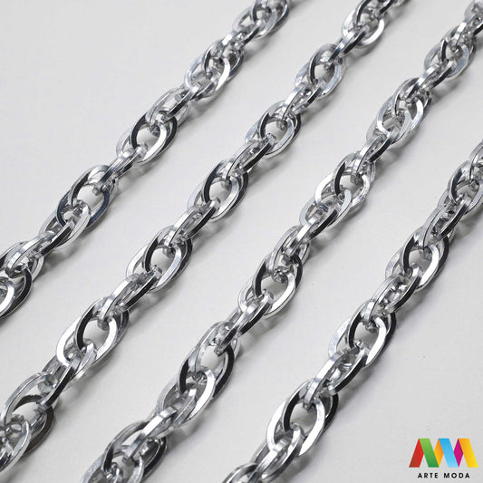 aluminijski lanac torbe ruksak nakit lagani izrada aluminij DIY materijal remen ogrlice narukvice karike ručke pribor komponente ukrasni repromaterijal Želite lagan i trendi materijal Aluminijski lanci savršeni su za vaše projekte Idealni su za izradu laganih remena za torbe ili statement nakita ogrlice narukvice Lakši su od klasičnih metala ne opterećuju i dolaze u raznim bojama i debljinama Lako ih je rezati i oblikovati laganu eleganciju za svoj uradi sam nakit i modne dodatke arte moda repromaterijal