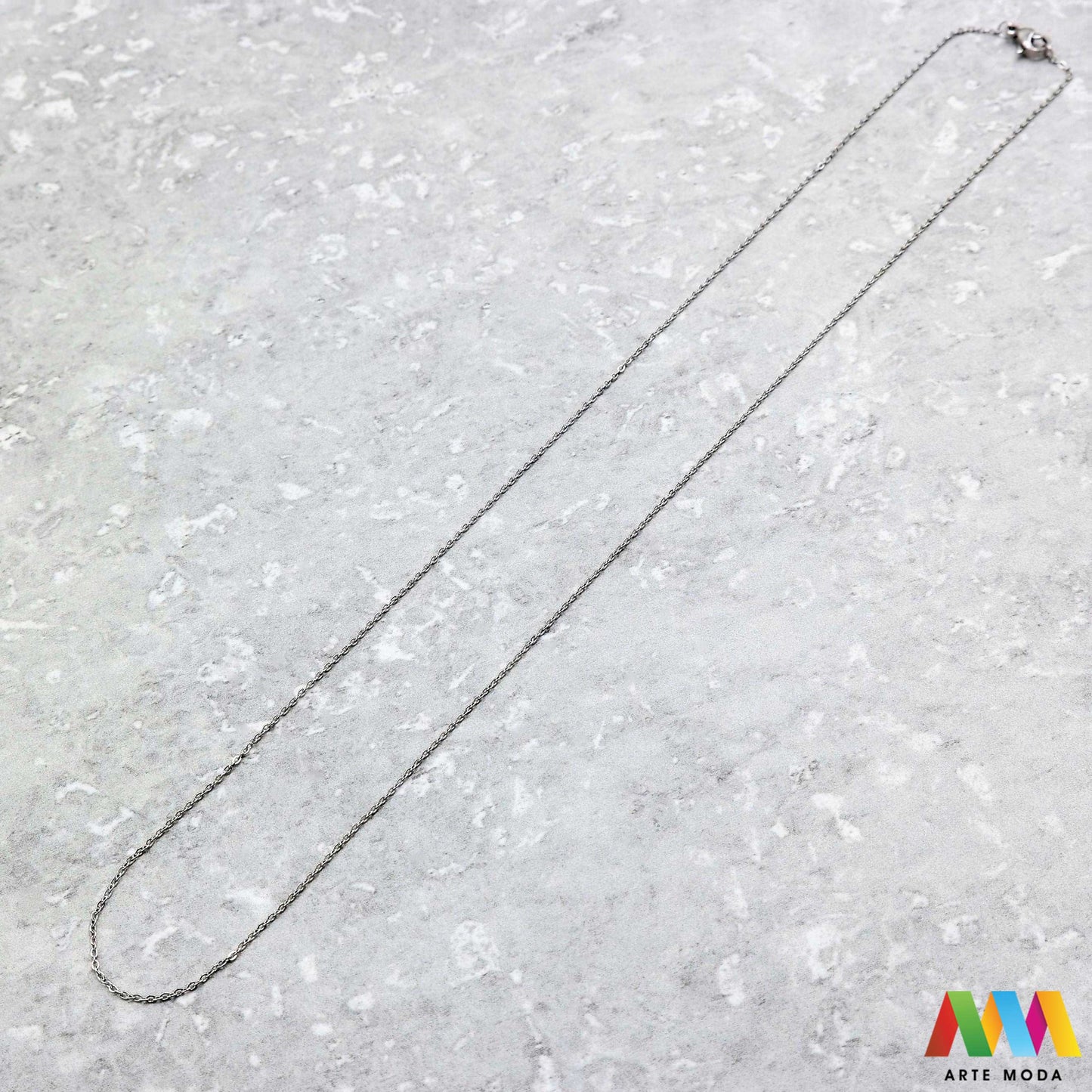 lanac lanci čelik repromaterijal čelični ogrlice ogrlica nehrđajući gotovi gotov lanac izrađen od nehrđajućeg čelika 316L i dužine od 50 centimetara koristi se za izradu ogrlica te dolazi s kopčom i alkicama