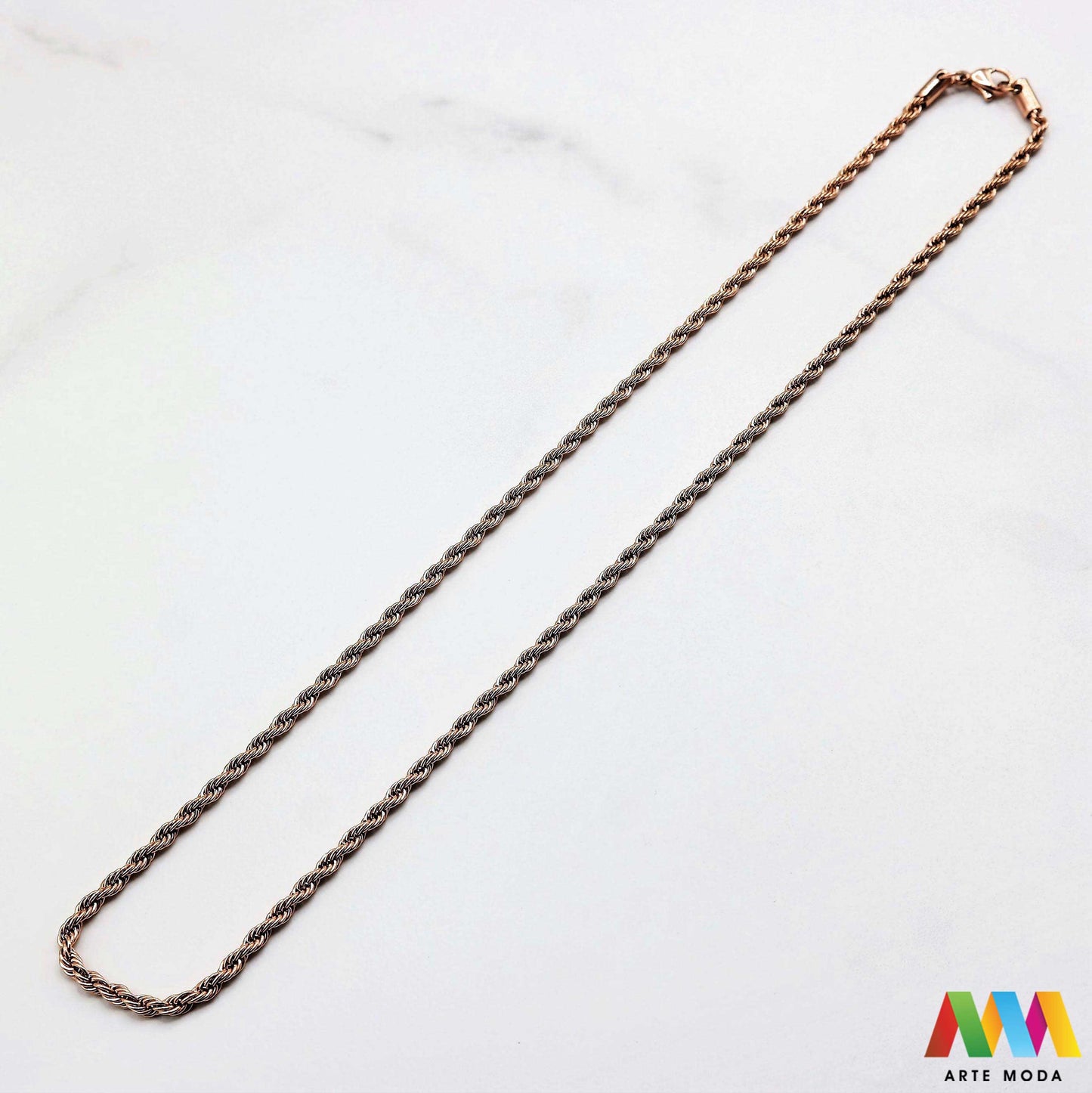 lanac lanci čelik repromaterijal čelični ogrlice ogrlica nehrđajući gotovi gotov lanac izrađen od nehrđajućeg čelika 316L i dužine od 50 centimetara koristi se za izradu ogrlica te dolazi s kopčom i alkicama