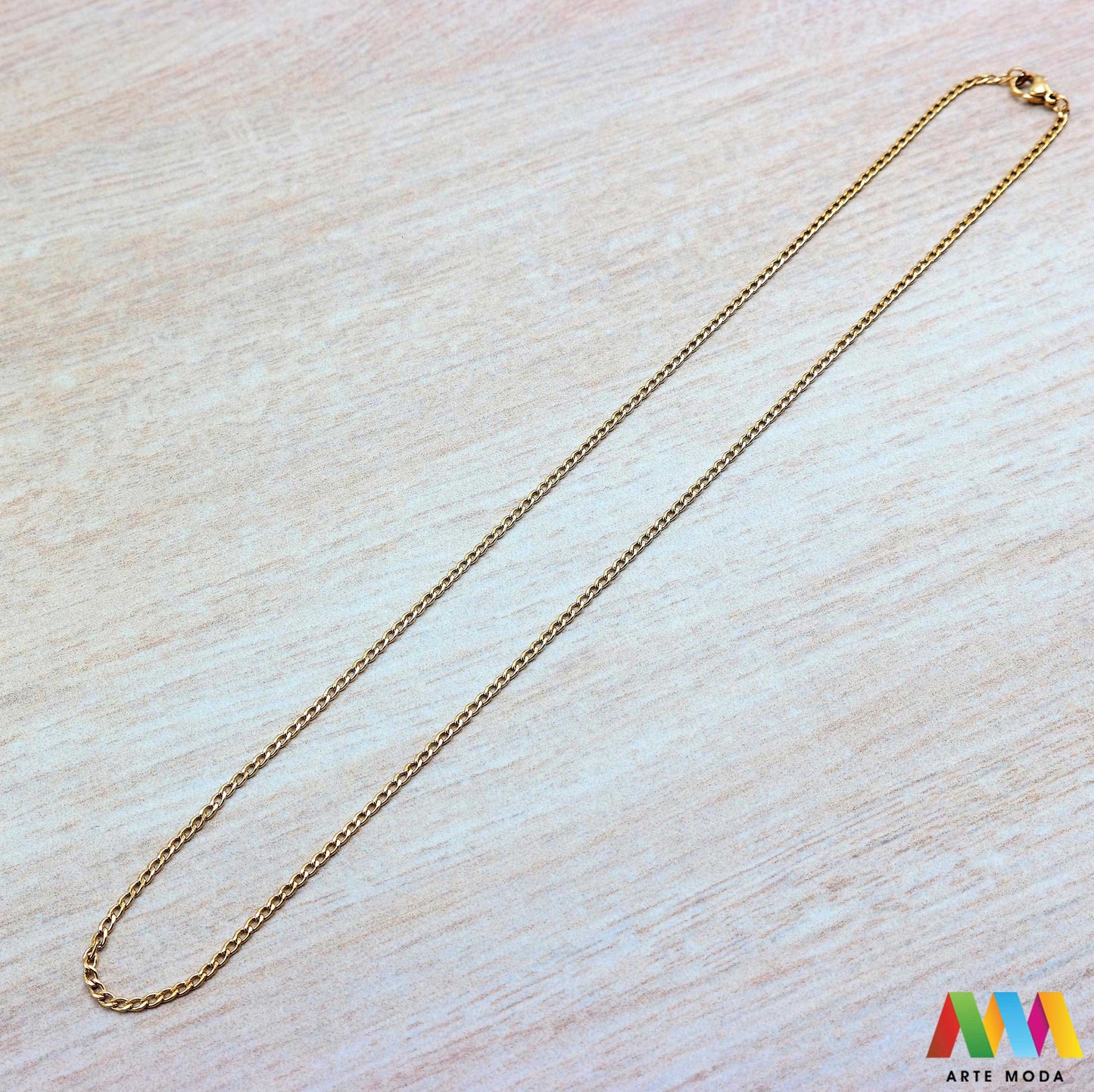 lanac lanci čelik repromaterijal čelični ogrlice ogrlica nehrđajući gotovi gotov lanac izrađen od nehrđajućeg čelika 316L i dužine od 50 centimetara koristi se za izradu ogrlica te dolazi s kopčom i alkicama