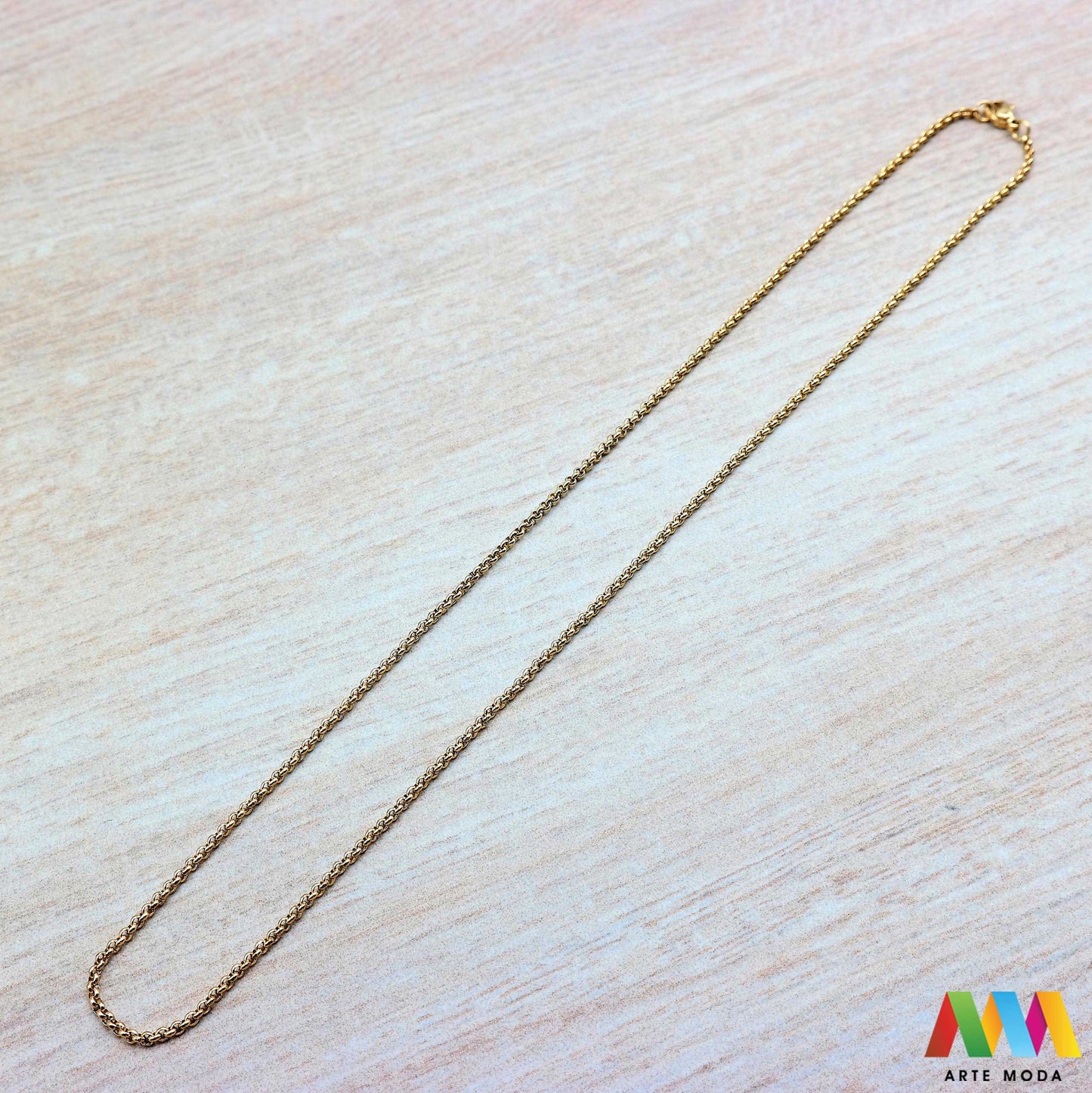 lanac lanci čelik repromaterijal čelični ogrlice ogrlica nehrđajući gotovi gotov lanac izrađen od nehrđajućeg čelika 316L i dužine od 50 centimetara koristi se za izradu ogrlica te dolazi s kopčom i alkicama